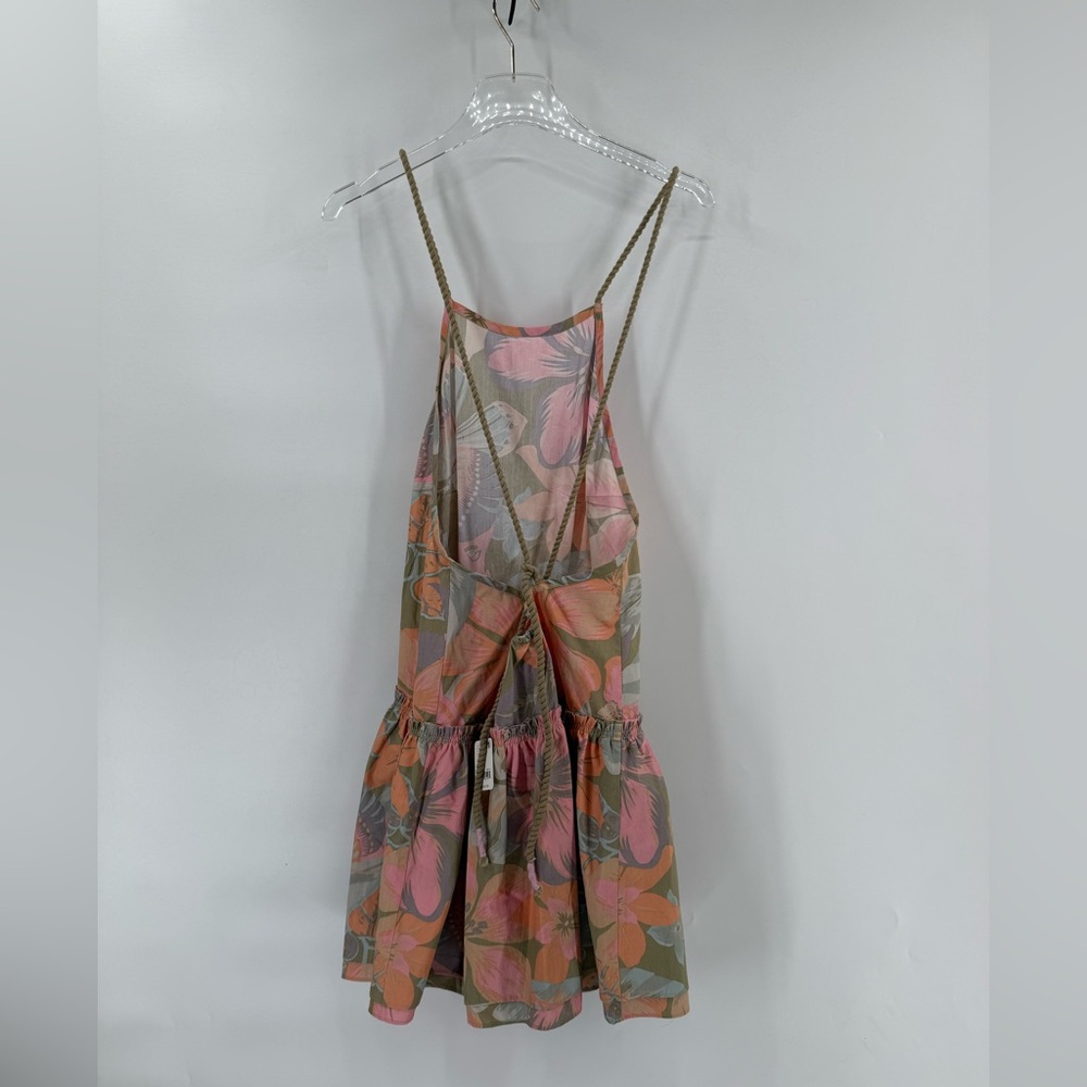NEW FREE PEOPLE RAINFOREST COMBO DESERTED ISLAND SUMMER MINI DRESS medium - Picture 3 of 6